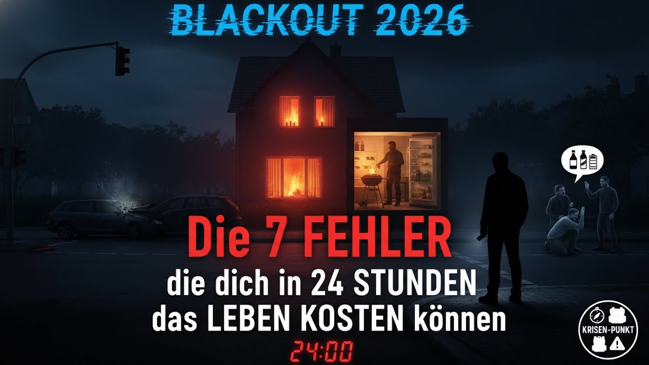 Blackout 2026: Die 7 Fehler, die dich in den ersten 24 Stunden das Leben kosten können