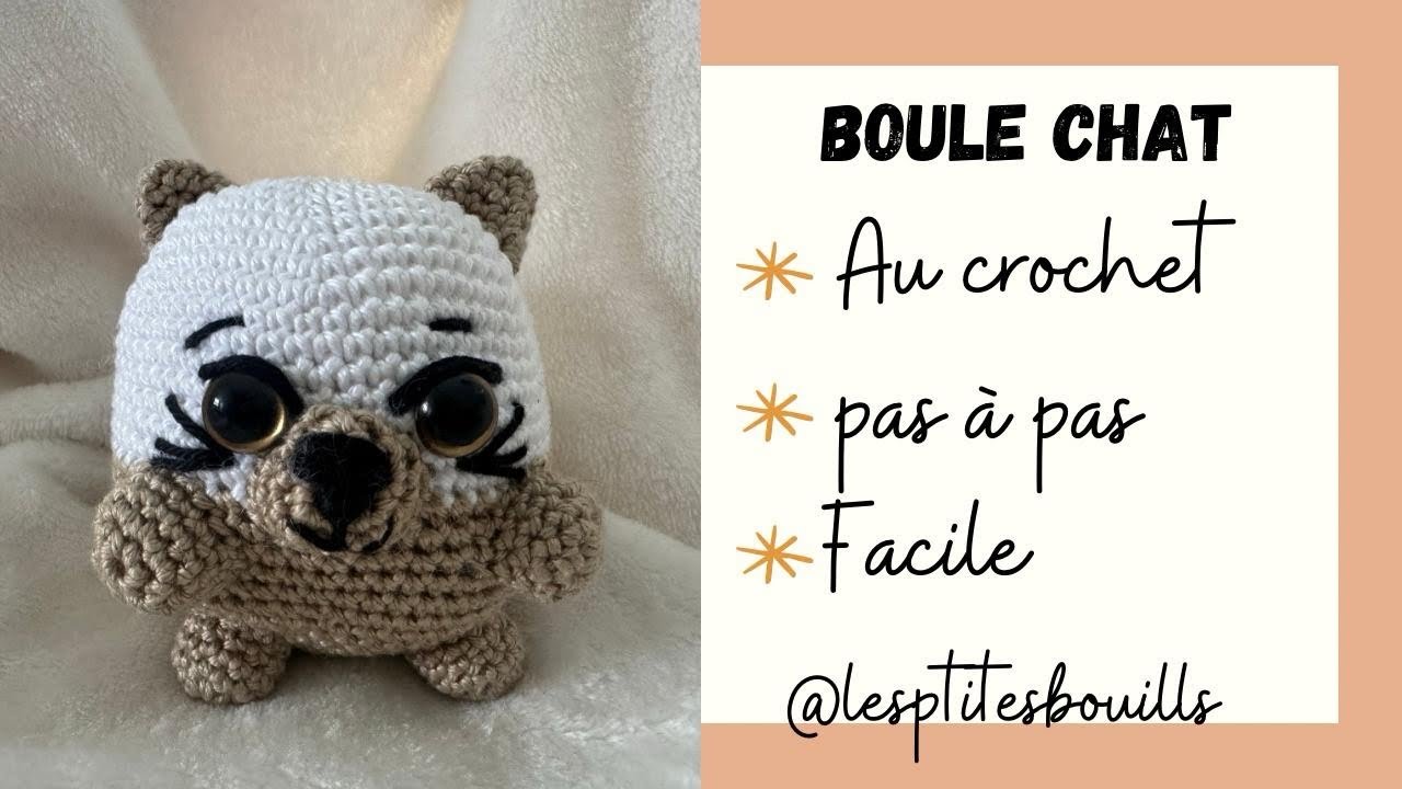 comment faire une BOULE CHAT au CROCHET #crochet #diy #amigurumi #chat