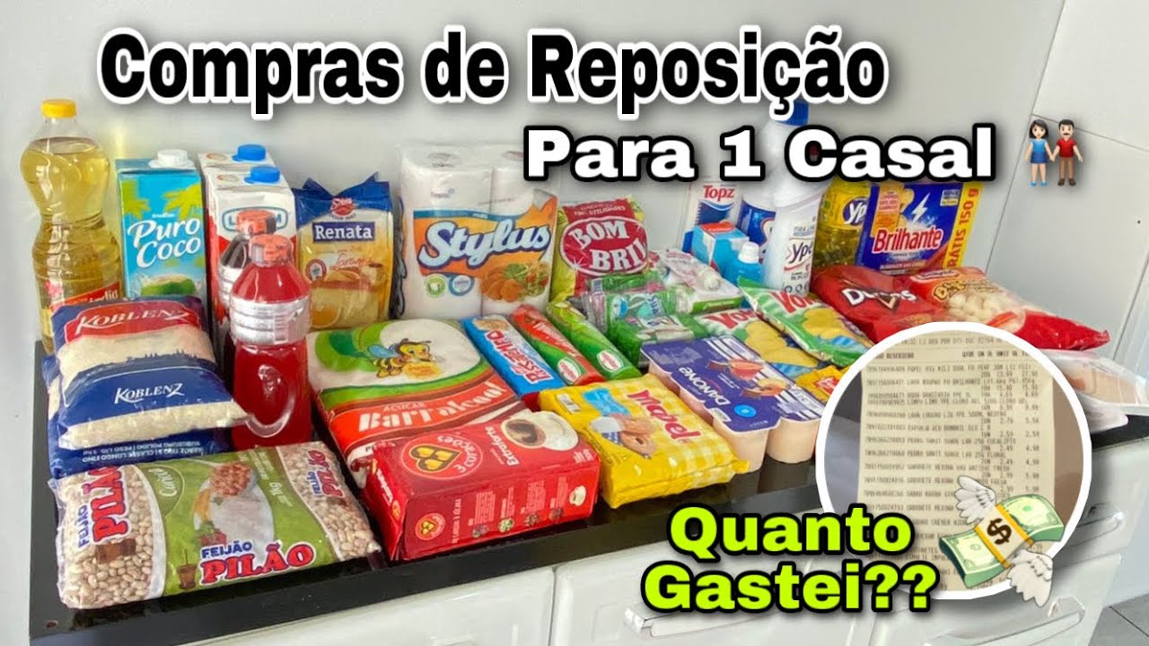 COMPRAS DO MÊS DE JUNHO (reposição) | MOSTREI OS VALORES | VLOG de MERCADO