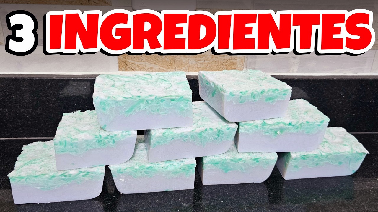 🤑COMO FAZER SABÃO SEM SODA COM 3 INGREDIENTES 😱