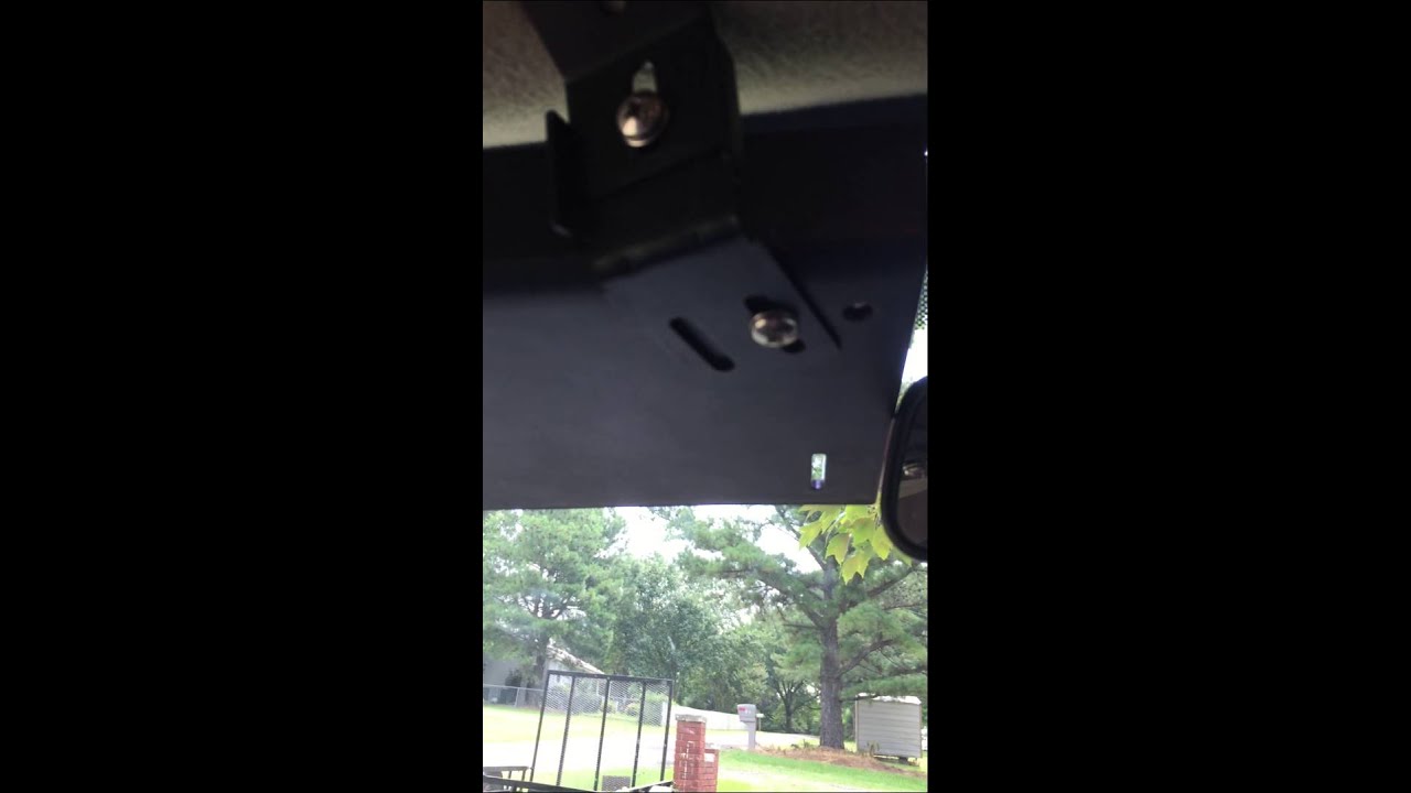 Install of undercover visor lights