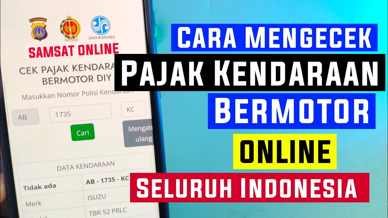 Cara Cek Pajak Kendaraan Bermotor Secara Online lewat HP