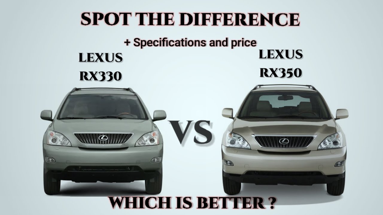 2006 Lexus RX330 vs 2009 Lexus RX350 - What's the Difference