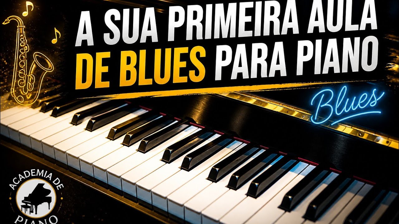 Essa é a sua primeira aula de Blues para Piano! Totalmente para Iniciantes! 🎹