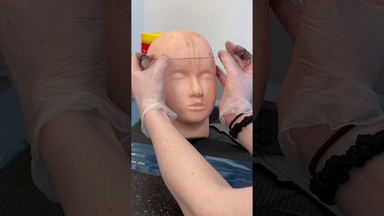Eyebrow MAPPING string technique for Microblading