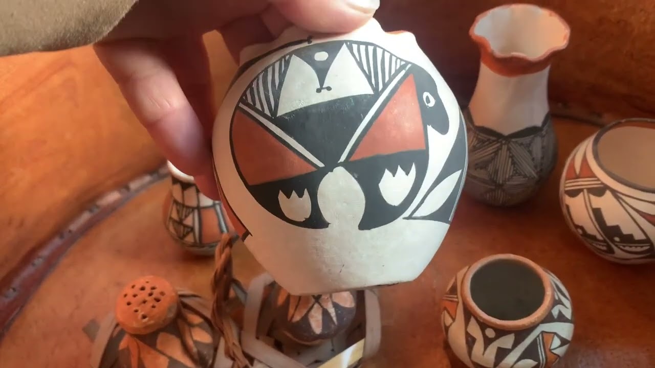 Acoma Pueblo Pottery - Collection dating 1940's - 1970's - Native American