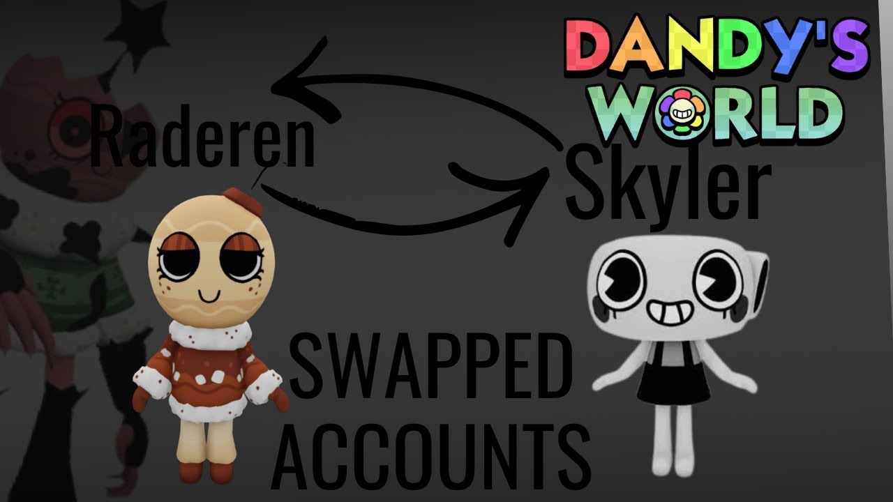 Me andmy bestie SWAPPED ACCOUNTS!!! (Ft. @SkylersDigitalRealm ) #dw #dandysworld #collab #bestie 