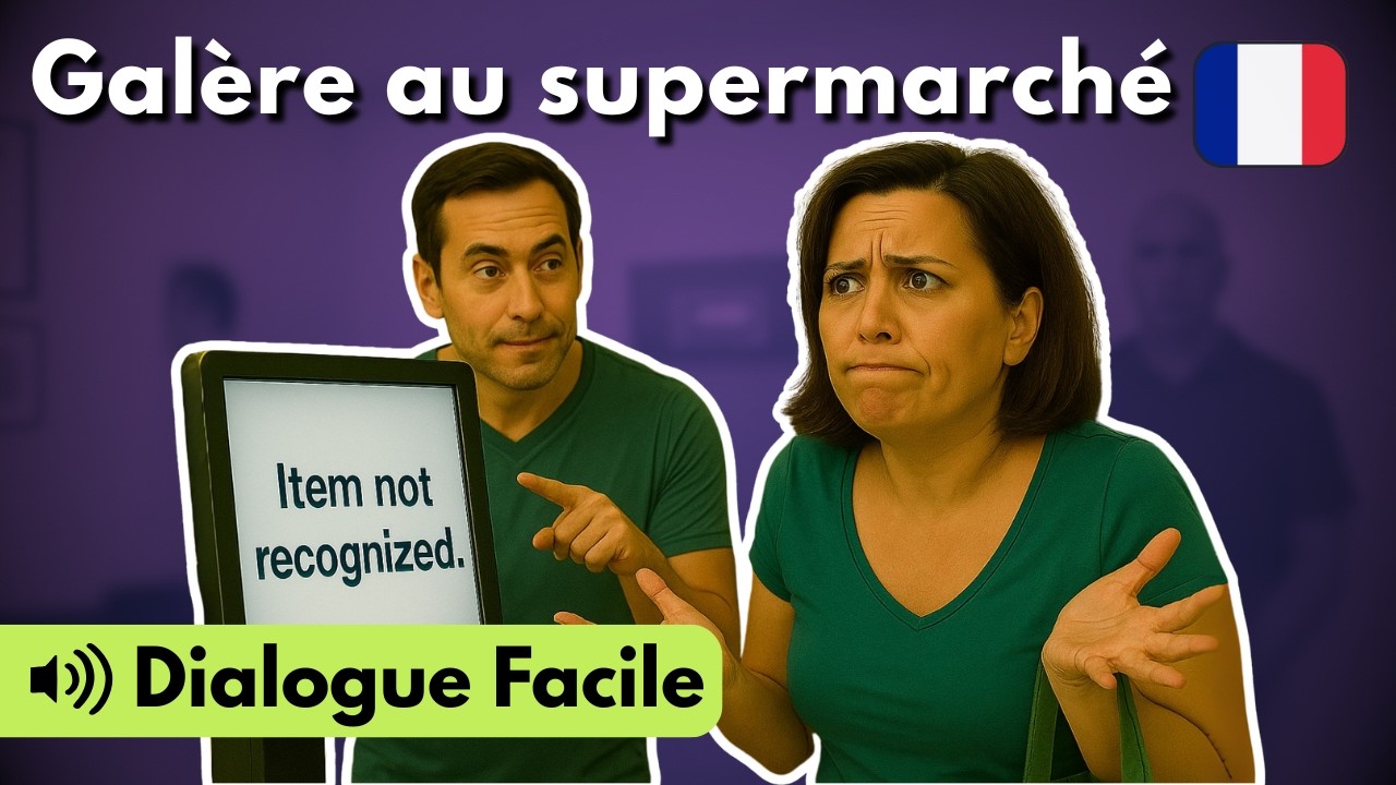 Learn French with Mini Dialogues Ep 98: The Battle with the Self-Checkout (A1-A2)