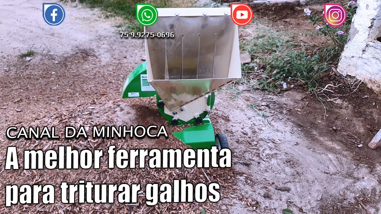 A melhor ferramenta para triturar galhos