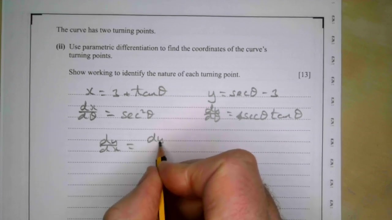 CCEA A2 Pure Maths Summer 2024 Qu 10