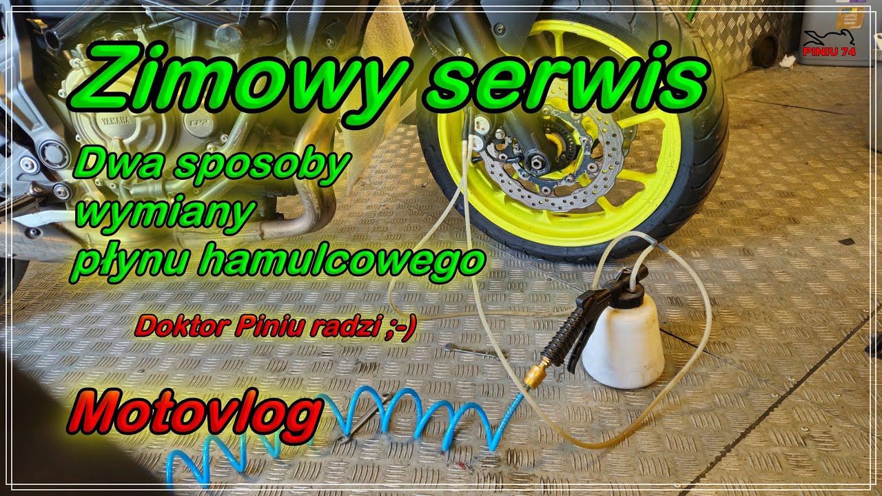 Zimowy serwis | Dwa sposoby wymiany płynu hamulcowego | MotoVlog