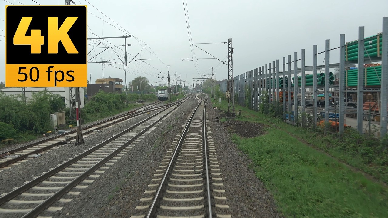 Train cab ride; Löhne-Bad Bentheim (20250425)