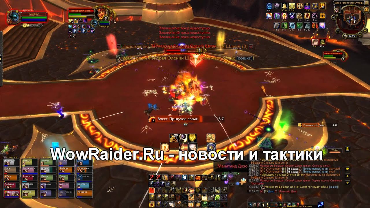 Тактика на Мажордома Фэндрала, WowRaider.Ru