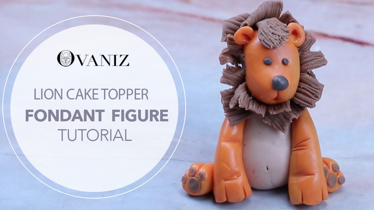 Lion cake topper | Fondant lion | Animals cake toppers | Lion king cake decorations