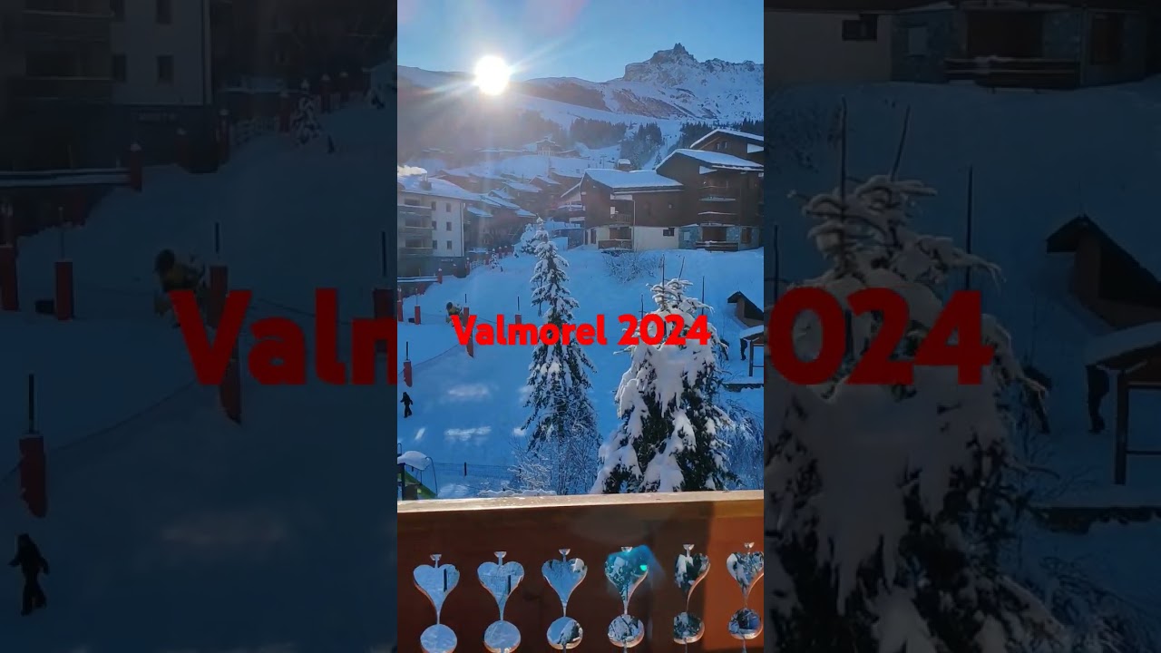 Valmorel station ski 2024 christmas