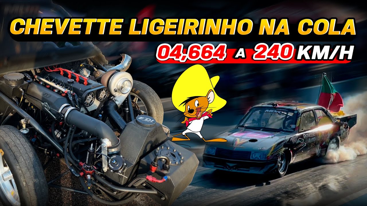 Rápido  e Ligeirinho! 4.6 segundos na reta mais “colante” do Brasil! CHEVETTE LIGEIRINHO no #spidcup