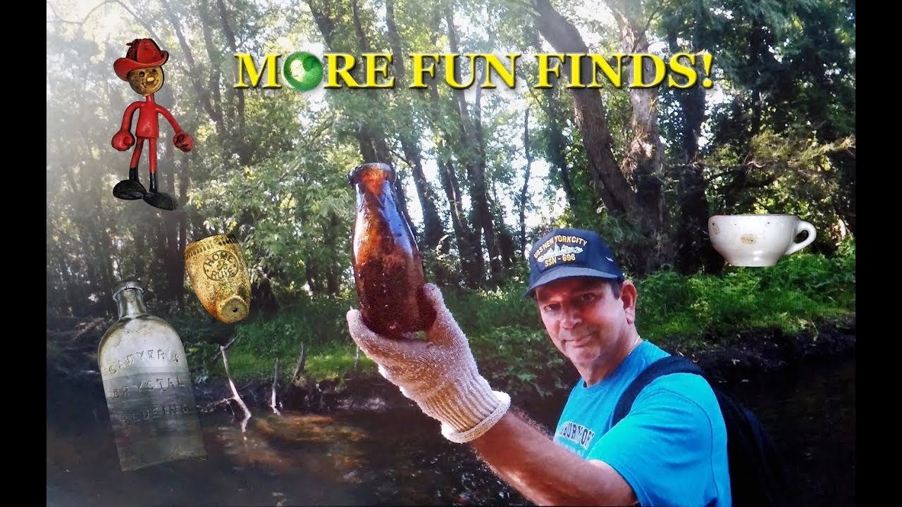 MORE FUN RIVER FINDS: TOYS, BOTTLES , MARBLES... 2 short mudlarking adventures from summer.