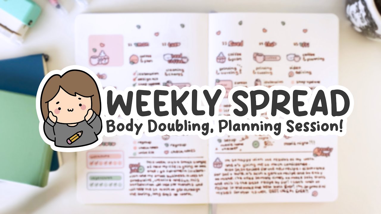 Body doubling session | A week in my bujo 🌸