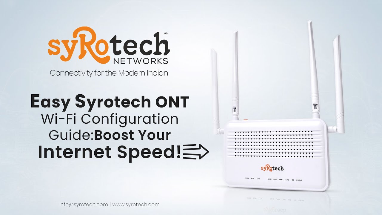Master Your Syrotech WiFi: Quick & Easy ONT Configuration Tutorial