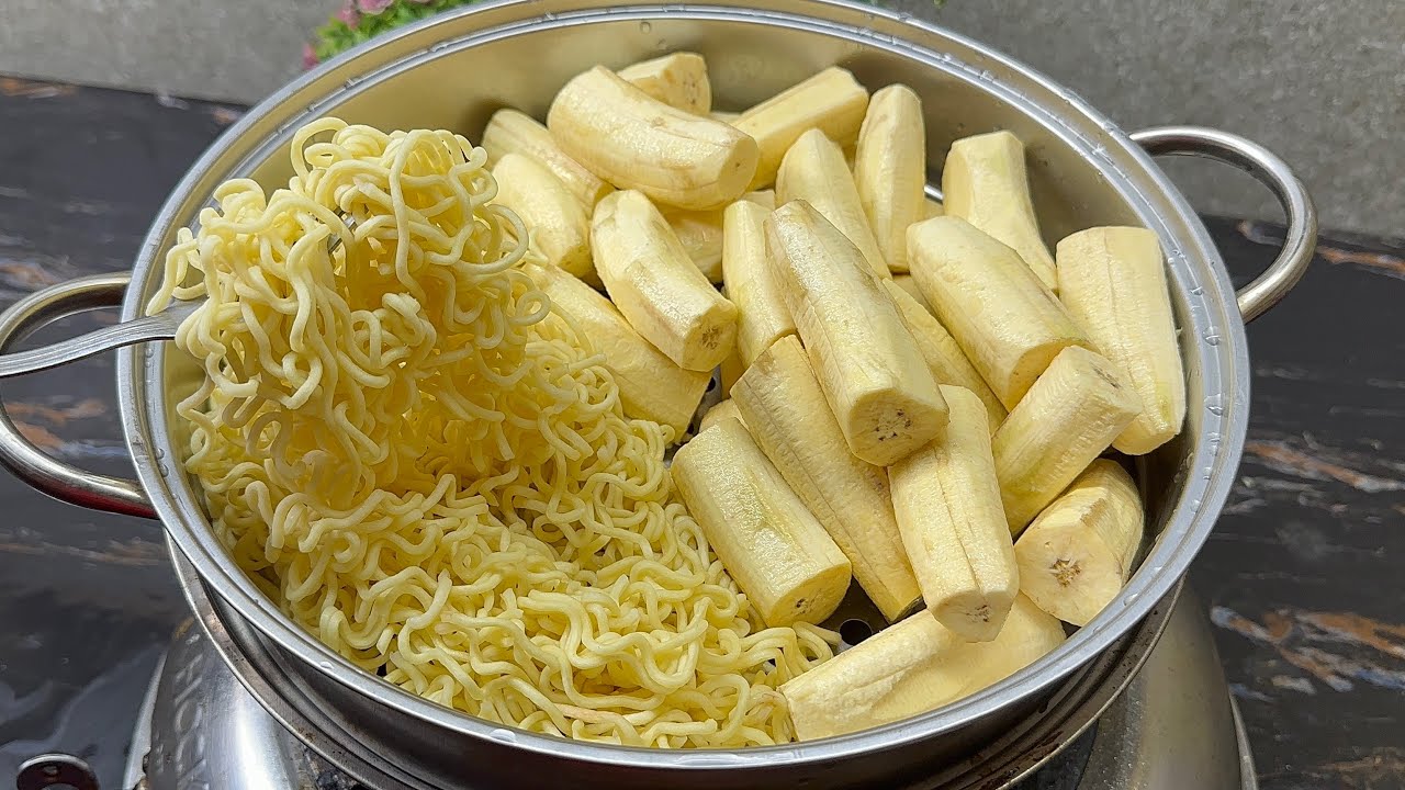 Seumur hidup baru tau olahan pisang dan mie instan hasilnya jadi seenak ini|| Wajib di cobain