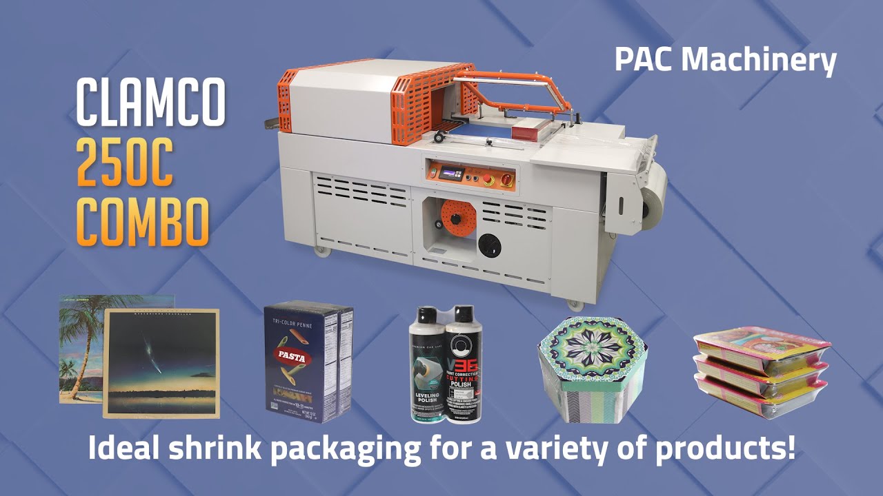 The Clamco 250C Combo Shrink Wrap System packages a variety of products!