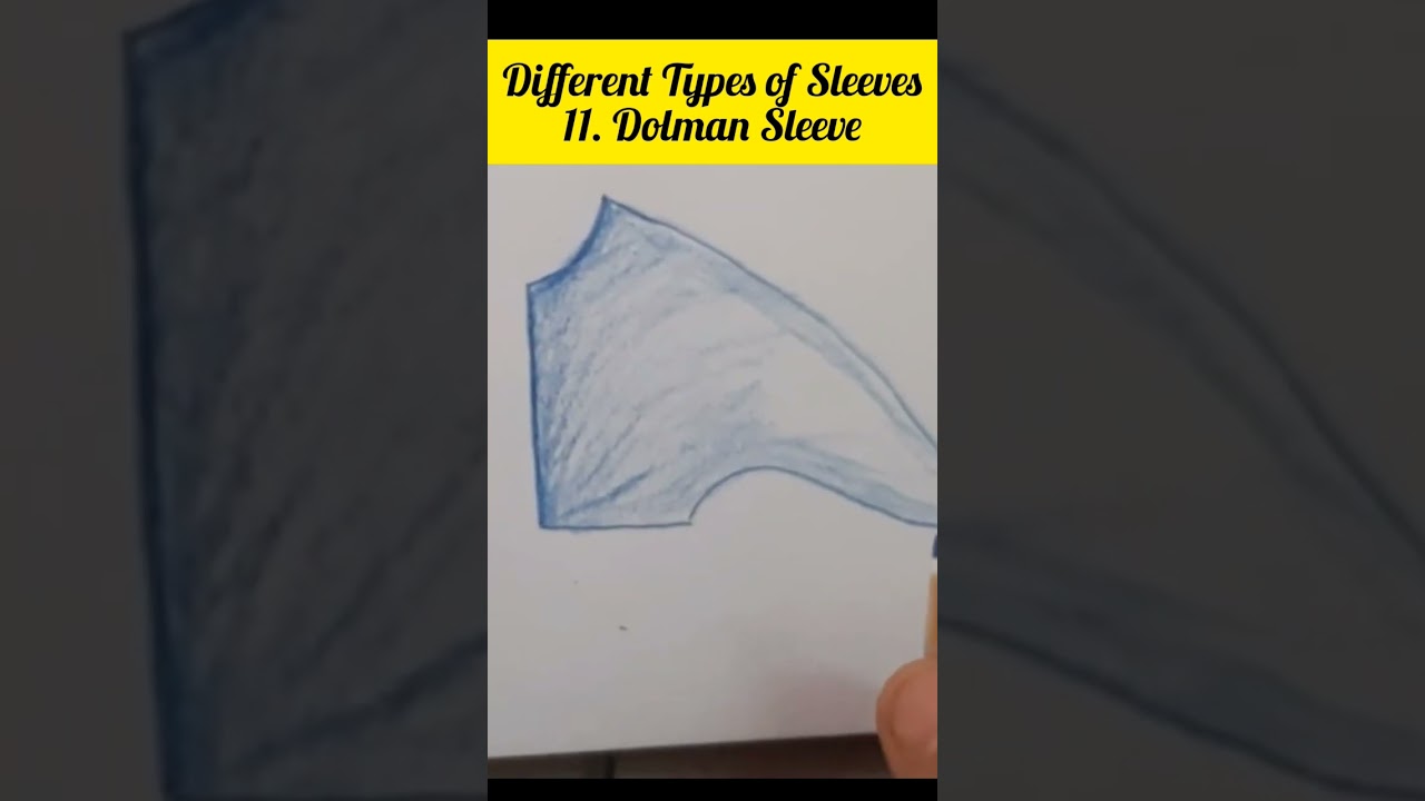 Types Of Sleeves -11 |Dolman Sleeve Design | Sleeve Designs | Fashion Art |Fashion Illustration |Art