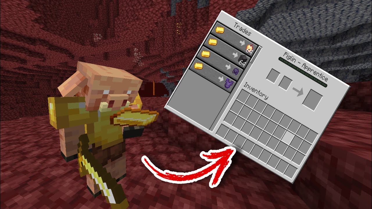 Minecraft, But PIGLINS trade OP loot&hellip;
