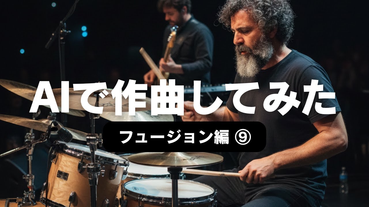 【AIで作曲してみた】　”ドラムの神様”の演奏に、AIは迫ることができるのか？  #フュージョン #音楽生成ai #ドラマー