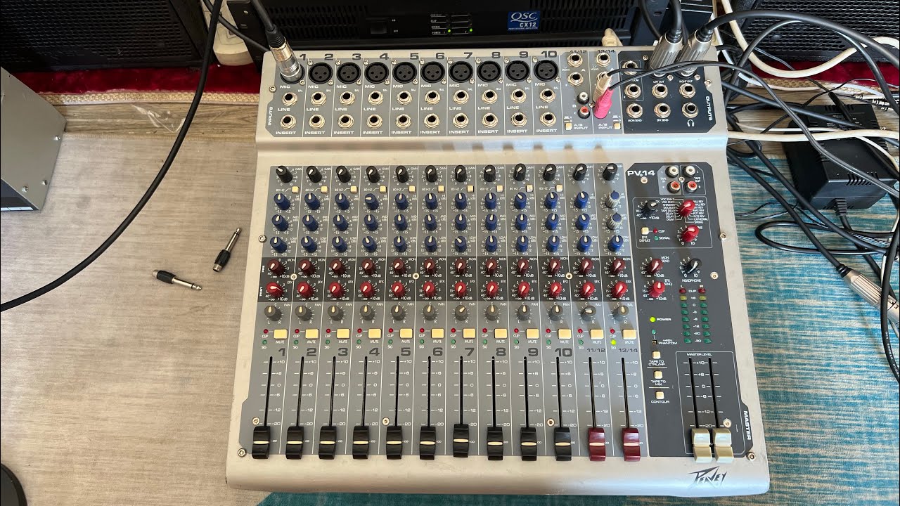 Mixer bãi Mỹ peavey pv14 có efects hiệu chỉnh được