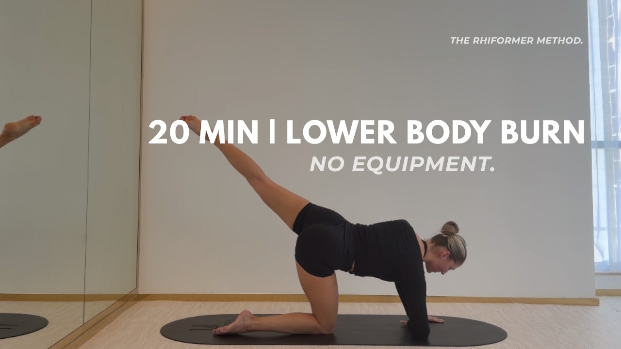 20 MIN Lower Body Burn Pilates | No Equipment At-Home Workout