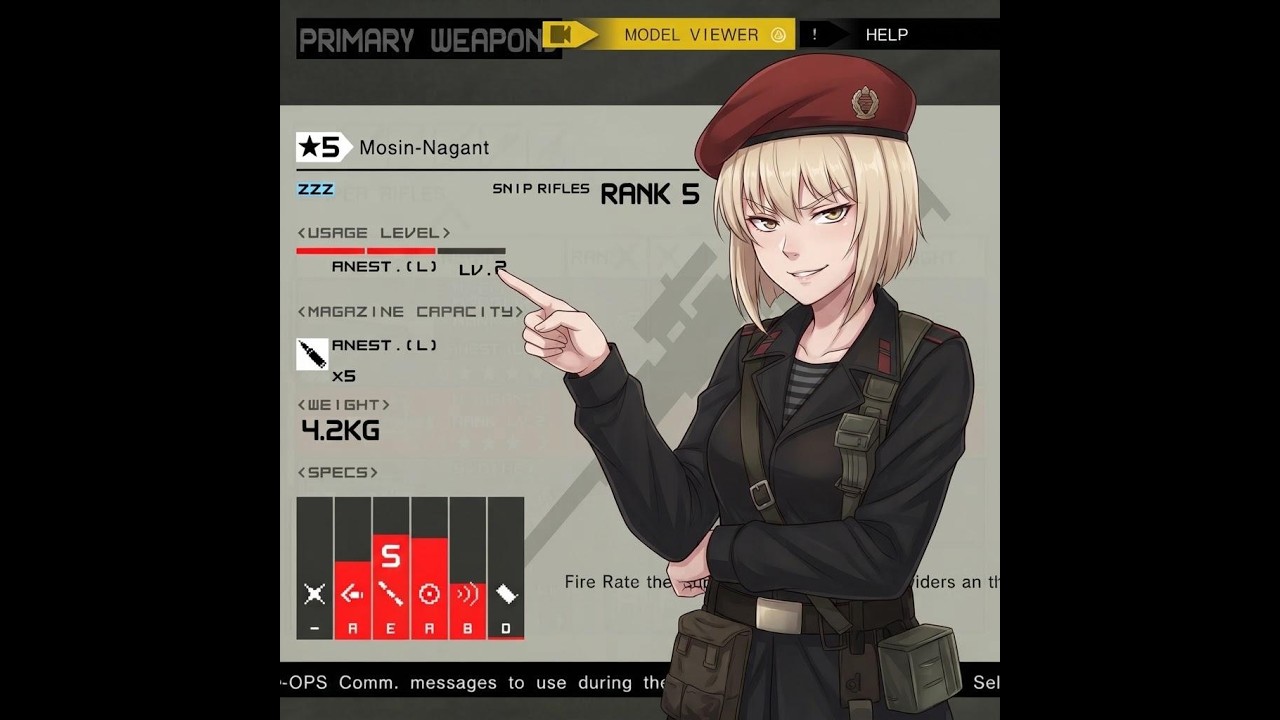 MGS PW: one bolt weapons fire rate glitch
