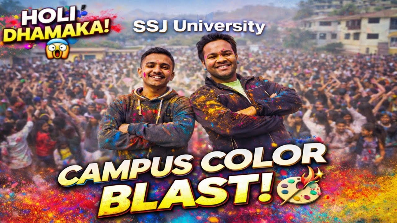 Holi 2026 Celebration at SSJ Almora – Aisa Pehle Kabhi Nahi Dekha! 😱