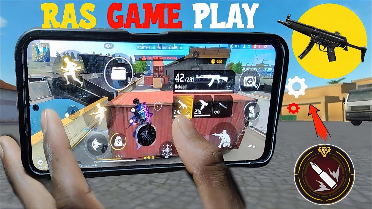 MP5+SCAR💪%90 headshot 🎯44Kill💯 l solo vs solo Full game play l intel i5 📱 free fire 