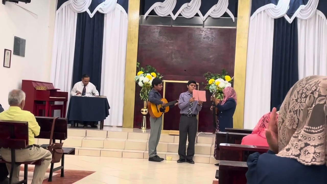 Dueto de hnos en culto especial en Tinajuela Aguascalientes 