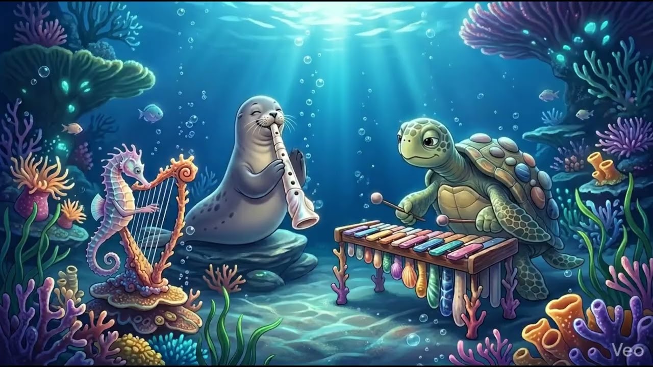 ✨ 2 Hours Peaceful Ocean Lullaby 🐢 Calming Underwater Ambient for Baby & Adult Sleep 🌊😴