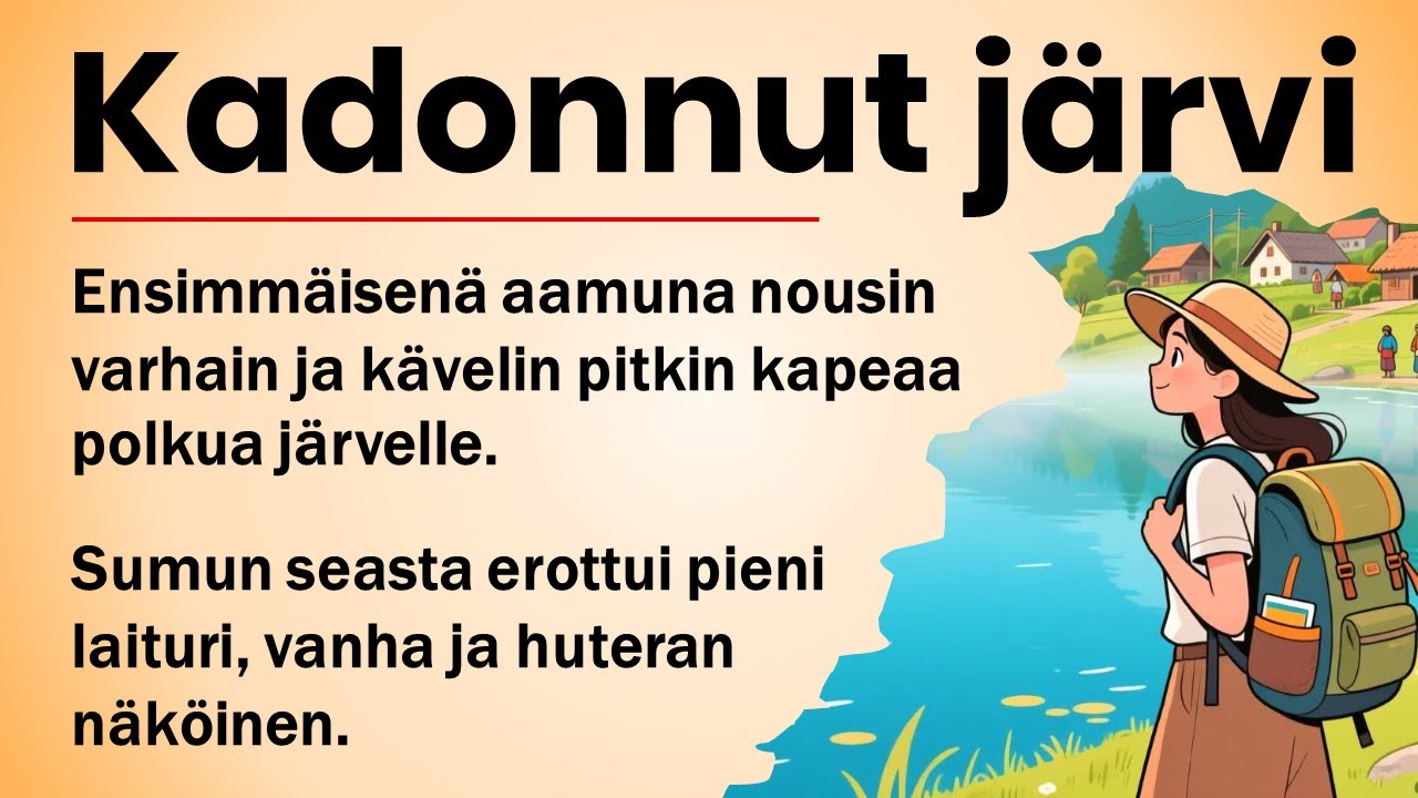 Learn Finnish with a Story | AdvancedKuiskaukset Kadonneesta Järvestä
