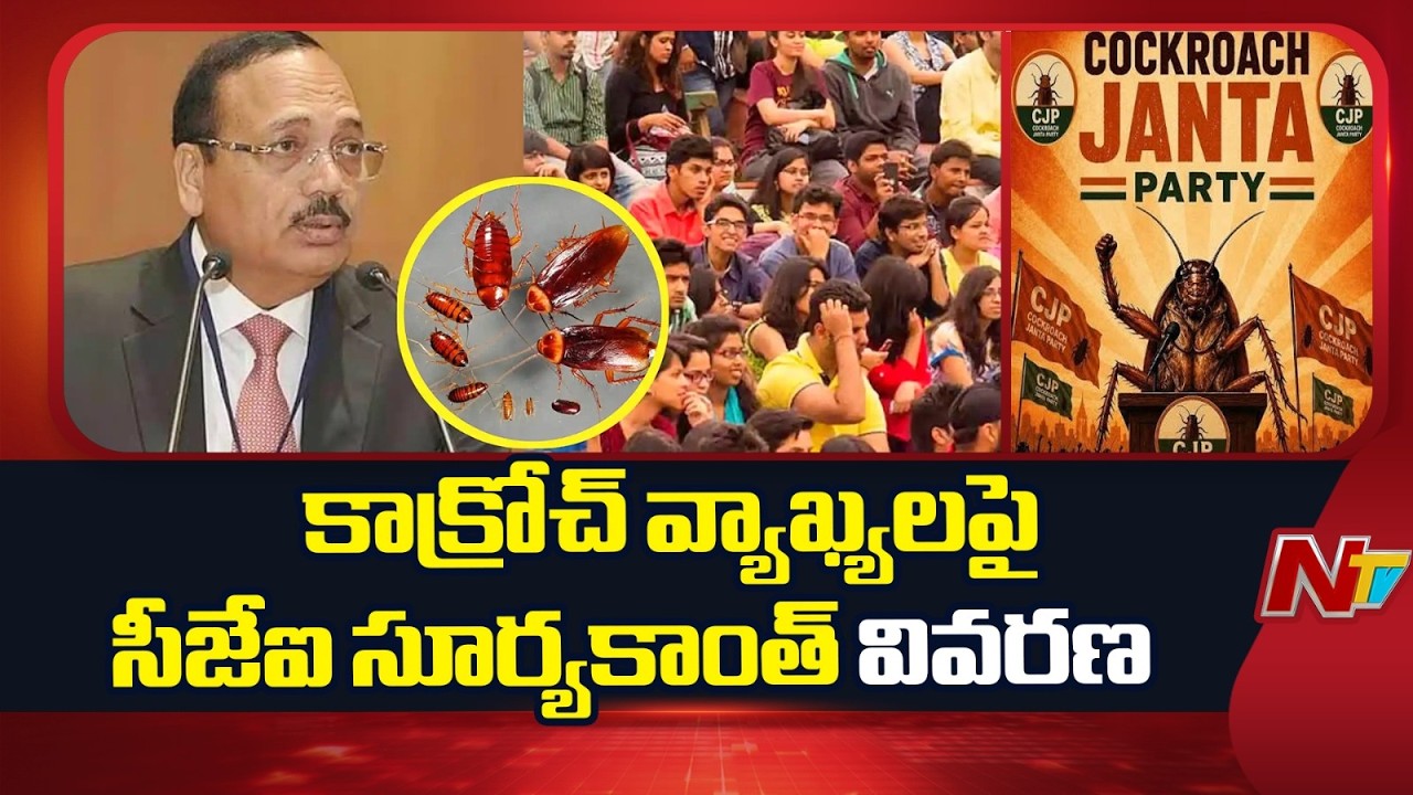 CJI Surya Kant Clarity on Cockroach Comments | NTV Telugu