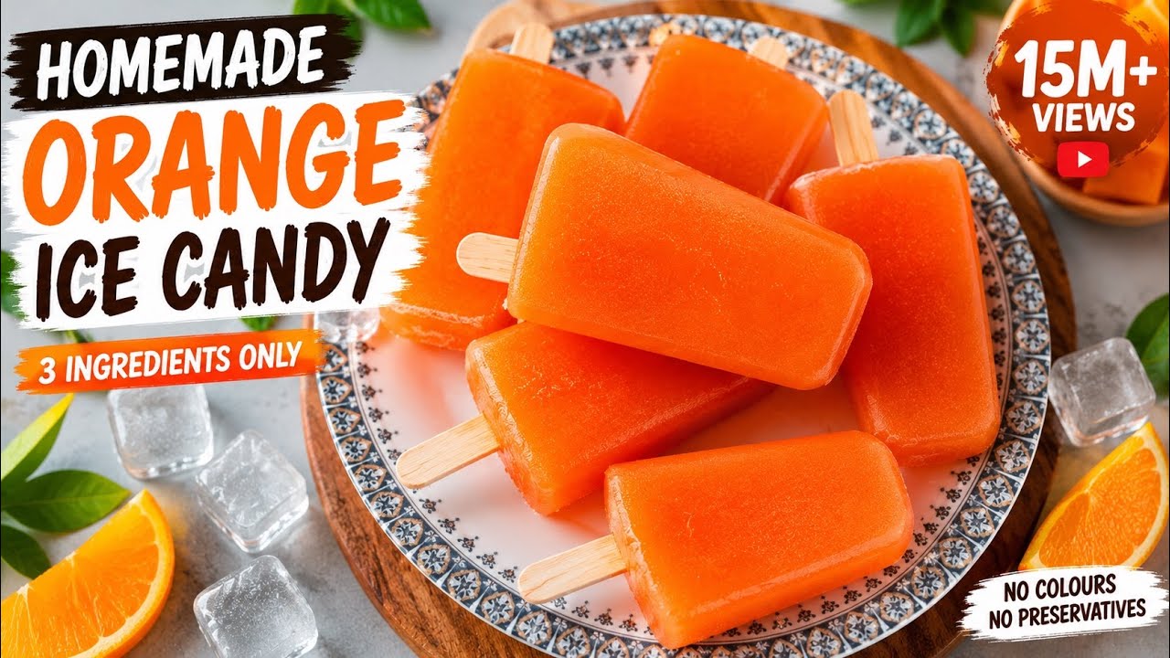 Lock-down special/ orange ice cream recipe/5 minutes instent icecream/orange icecream