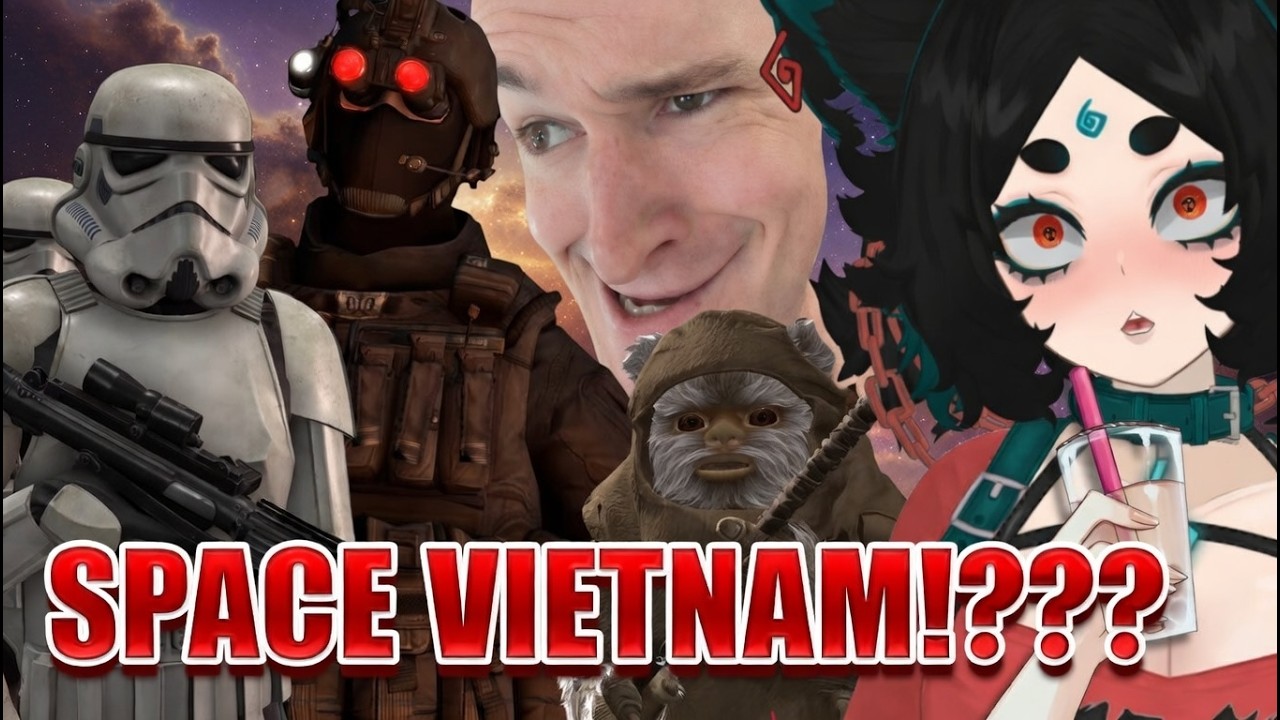 КОСМОС ВЬЕТНАМ С МЕДВЕДЯМИ И ЛАЗЕРАМИ | Star Wars Battlefront II / Реакция TheRussianBadger