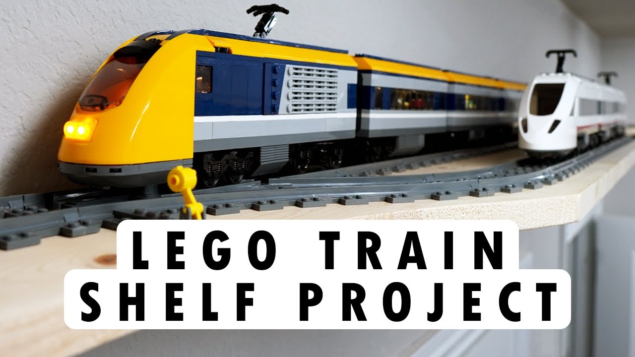I Built a Lego Train Track Around the Top of My Room