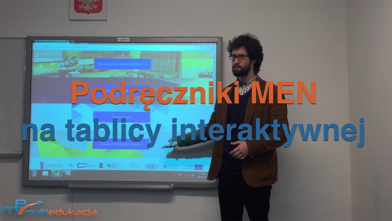 Damy Ci Szkołę ... Cyfrową - Państwowe podręczniki MEN na tablicy interaktywnej