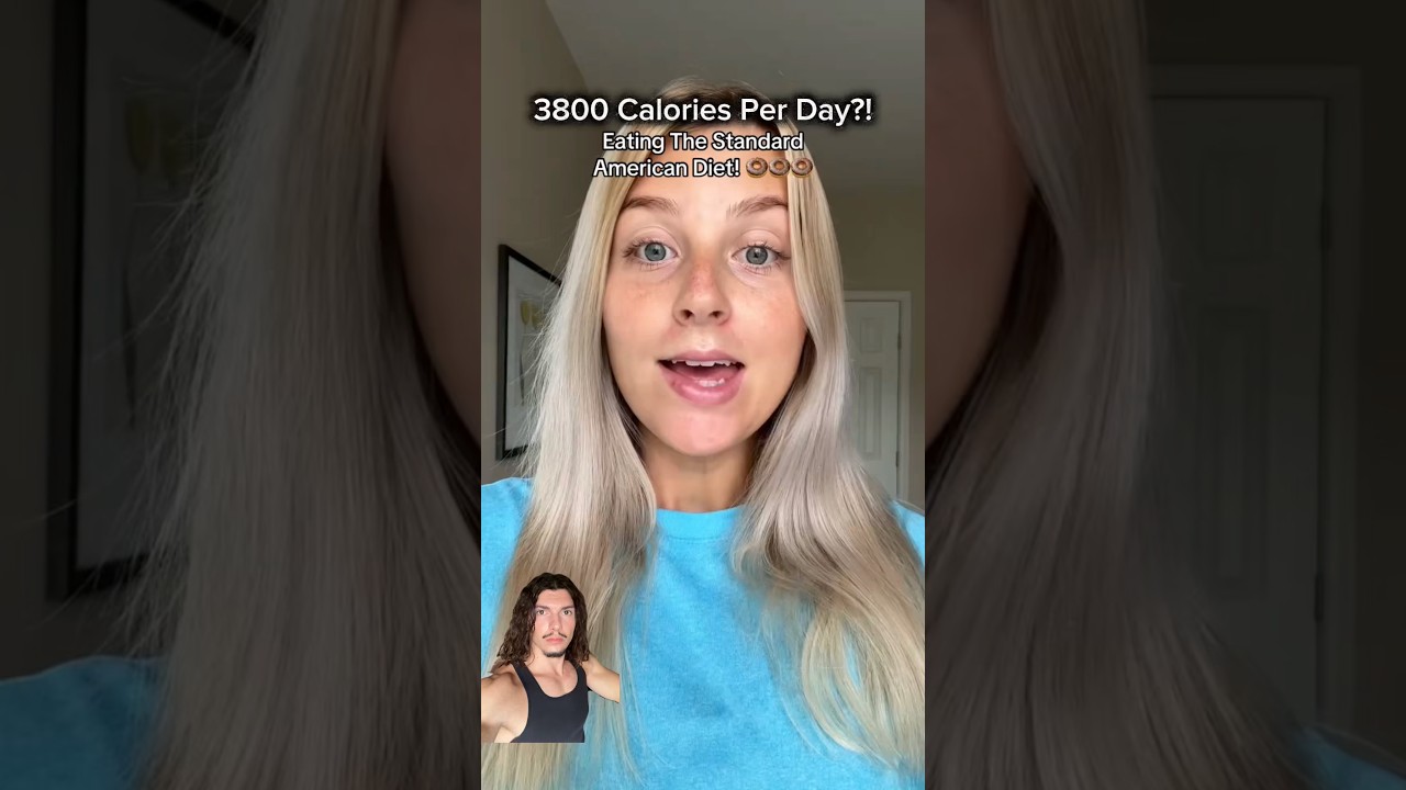 Стандартная американская диета! 3800 калорий?! 🤔 (Реакция тренера по снижению веса) #фитнес