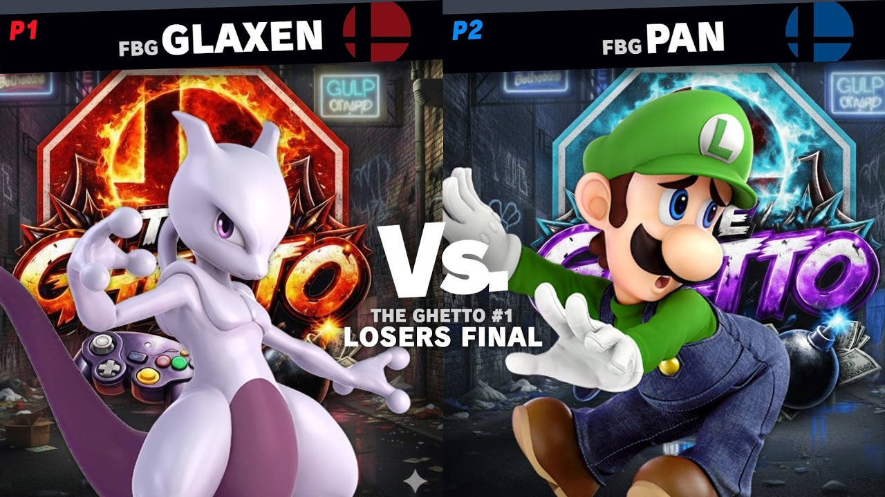 THE GHETTO #1 Losers Final - FBG Glaxen (Mewtwo) Vs. FBG Pan (Luigi) SSBU