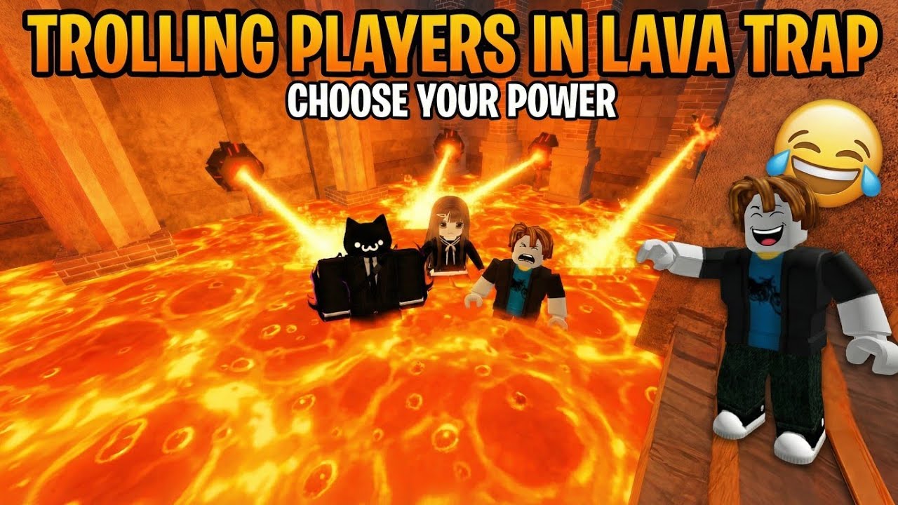 Trolling Everyone with Volcano Trap & Different Abilities in Choose your Power 🤣 | #Roblox | #2