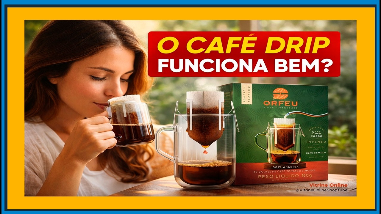 Orfeu Café Intenso Drip Coffee, 100% Arabica, Torra Escura, 10 sachet, 100g
