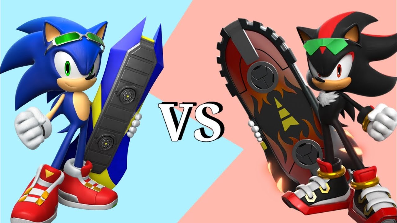 Extreme Gear Sonic VS Extreme Gear Shadow Sonic Forces Speed Battle