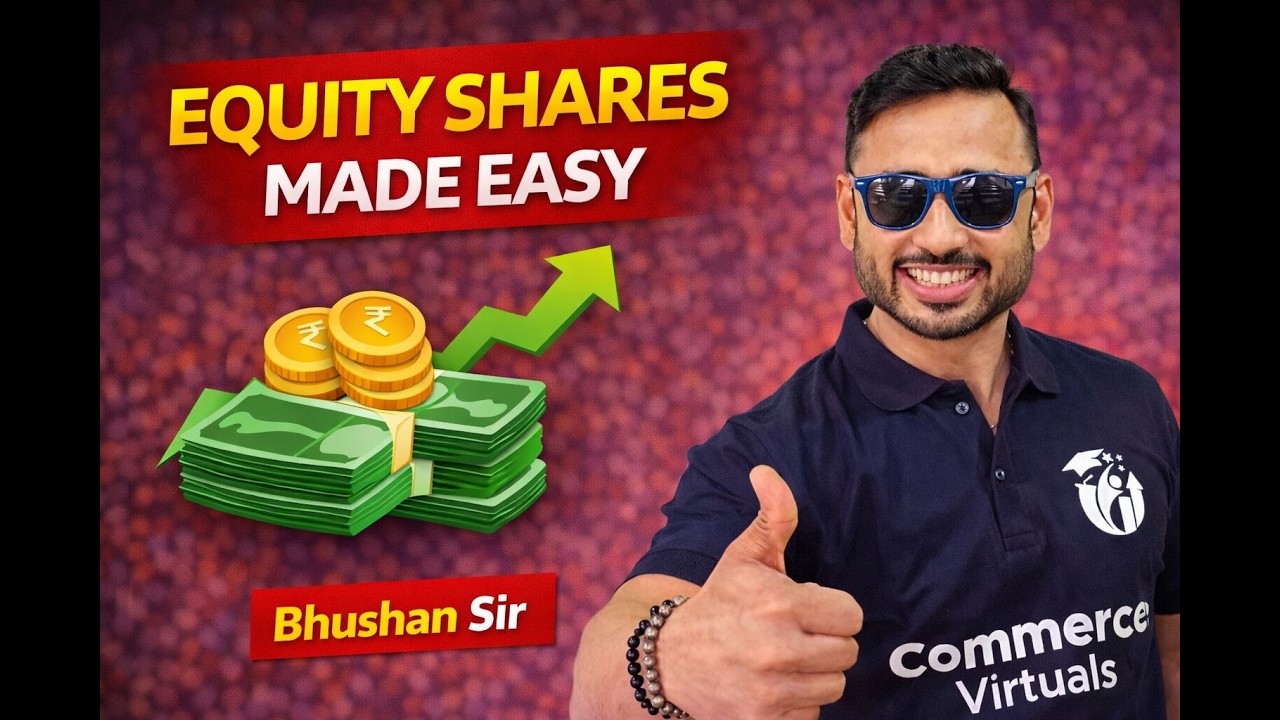 Equity Shares Explained in Simple Language | Concept & Meaning | Bhushan Sir