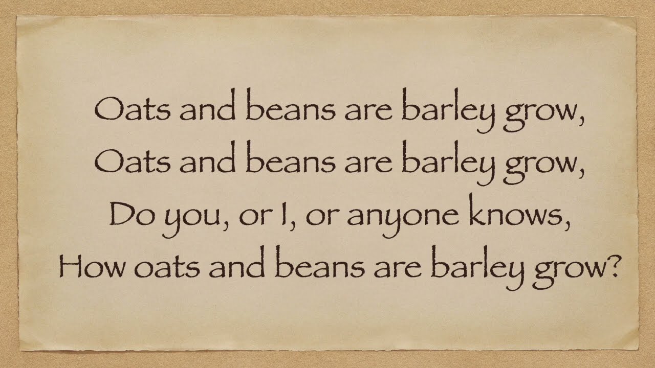 Oats and beans and barley - Karolina Wegrzyn - Sherbrook Primary School