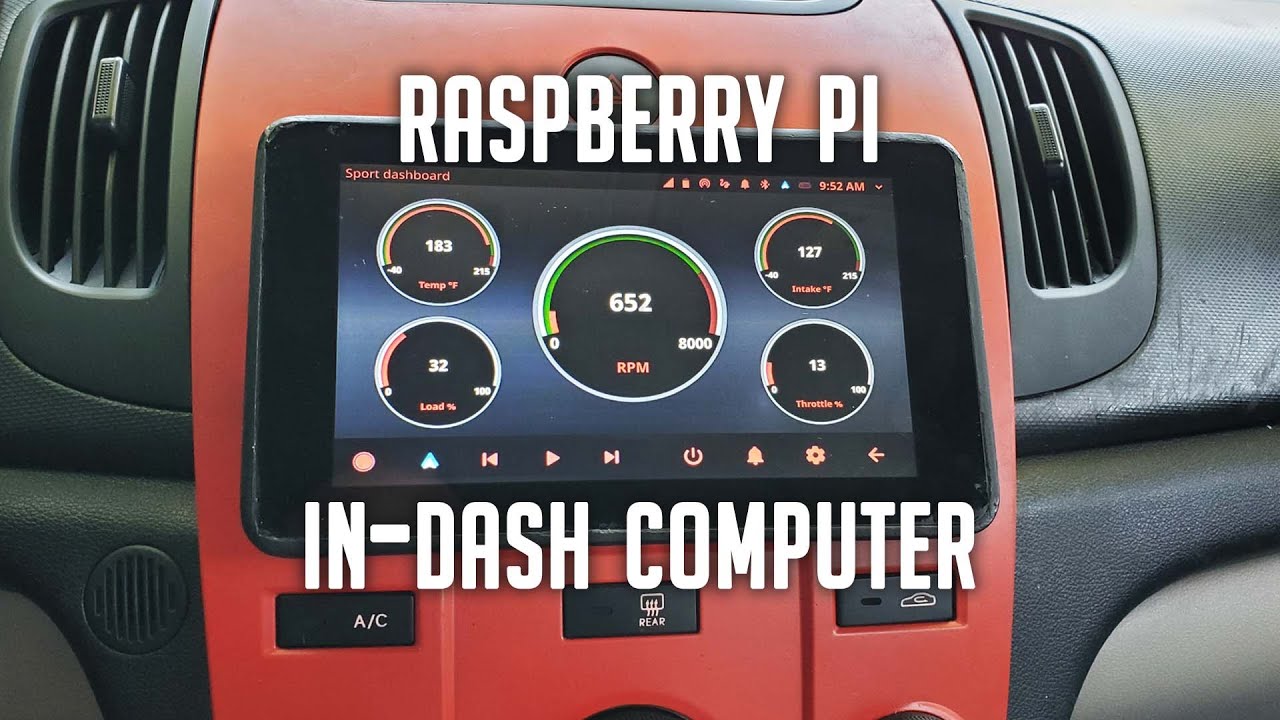 Building a Raspberry Pi 4 In-Dash Car Computer w/ Android Auto (Raspberry Car Stereo)