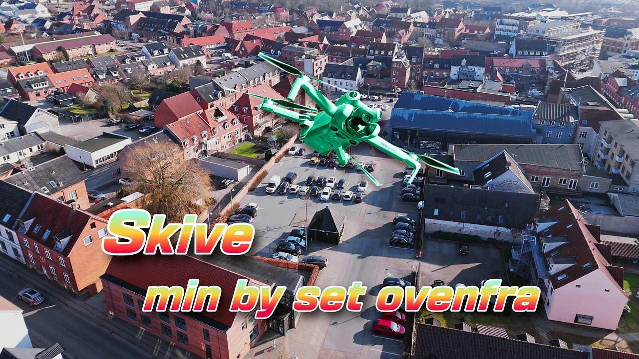UAV / Drone:   Skive - Teaterpladsen o.s.v.